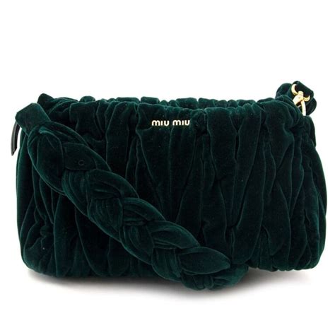 miu miu green velvet bag|farfetch handbags miu.